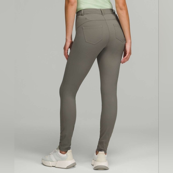 Lululemon City Sleek Slim-Fit 5 Pocket High-Rise PantGrey Sage / Grey Sage - Picture 12 of 14